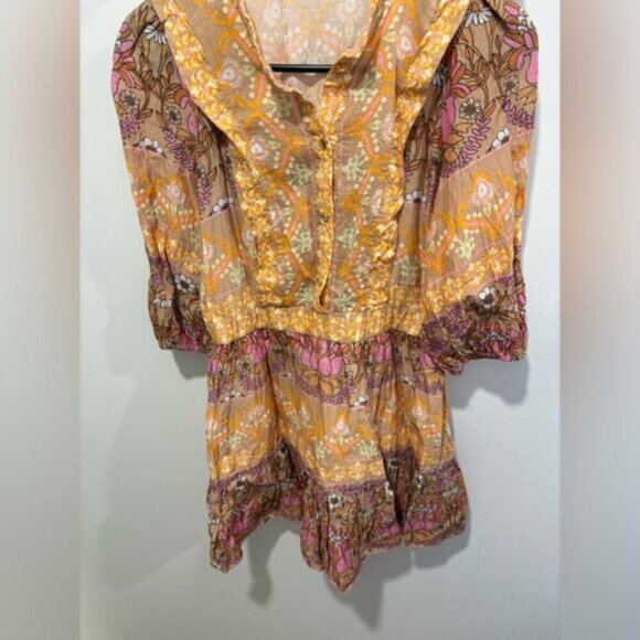 Sandro PARIS -Short Dress With A Mixed Scarf Print - Picture 5 of 15